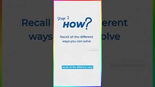 3 step system to crack SAT math questions in seconds...