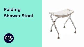 Folding Shower Stool - Folds For Easy Storage