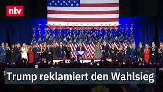 Trump reklamiert den Wahlsieg - Ganze Rede | ntv