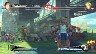 SSF4 Arcade Edition HD-  ALZ_E14 (Ryu) VS Posseidonn (Ken)