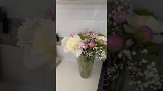 Peony season  #flowers #freshflowers #asmr #aesthetic #pinterest #cleangirl #lifestyle #peony