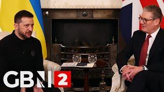 WATCH: Ukrainian president Volodymyr Zelensky meets with Sir Keir Starmer in London