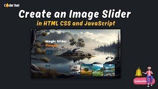 How to Create an Image Slider in HTML CSS and JavaScript| coderfuel