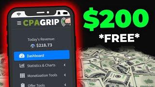 Earn $200/Day  with CPA Marketing FREE Traffic Method  (CPAGrip) How To Make Money Online