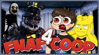 Всю Ночь Сидим и Слушаем ОРУЩЕГО КОШМАРА! Фнаф Плей Бомбит!  НОЧЬ 6 В FNAF COOP 4
