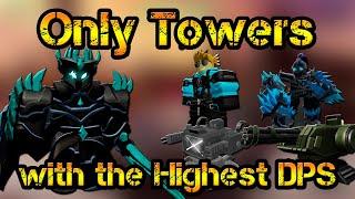 Only Towers with the Highest DPS Solo Triumph Fallen Mode Roblox Tower Defense Simulator