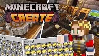 I Built an INFINITE GOLD FACTORY in Minecraft Create Mod!