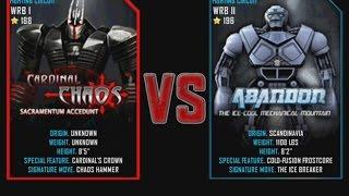 Real Steel WRB Cardinal Chaos VS Abandon NEW graphics blows