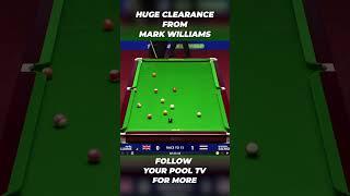 Mark Williams BIG clearance ‍ #cuesports #sport #chinese8ball #billiards