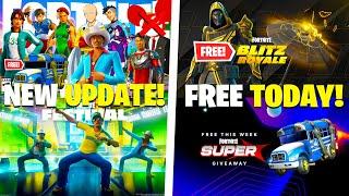 Fortnite Update Tomorrow - EVERYTHING NEW! (Bruno Mars Festival, FREE BLITZ SKIN & Collabs)