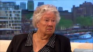 EllenorLions Hospices' Skydiving Granny Betty on Good Morning Britain sofa