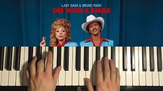 Lady Gaga, Bruno Mars - Die With A Smile (Piano Tutorial Lesson)