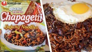 Upgraded Nongshim Chapagetti Recipe - Jjajangmen Instant-Noodles w/ Fresh Pork & Veggies [4K ASMR]