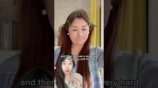 Butterfly Goddess Bangs Hair Hack Like IDOLS without HEAT #kbeauty #douyin  #hairstyle #tutorial