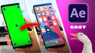 Easy screen replacement in After effects and Mocha AE tutorial