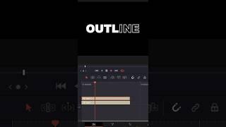 Outline text animation in DaVinci Resolve