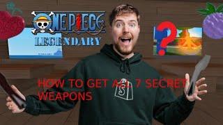 One Piece Legendary How to get the 7 secret swords