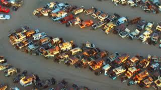 Desert Valley auto parts by Drone,, AZ junkyard 3