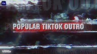 Popular tiktok outro tutorial on After Effects (+Project File)