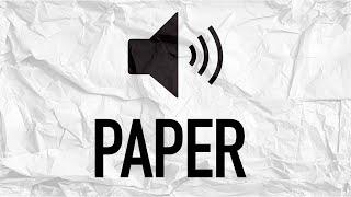 Paper Sound Effect Compilation ( HD ) Copyright Free