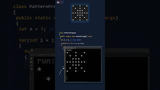 Asterisk/Star pattern program in Java | Learn to code asterisk pattern in less than a minute #shorts