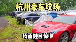 实拍杭州豪车坟场，大量几百万的车子废弃在这里，场面触目惊心！