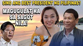 Who is the most popular president in the Philippines? Kalye Survey #fyp #ofw