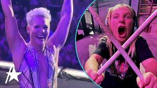 Pink BEAMS Over Son Jameson’s Drumming DEBUT At Final Tour Concert