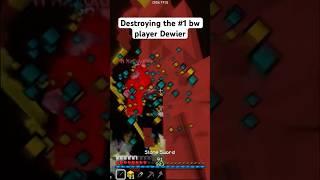 Destroying the #1 player #minecraft #hypixel #gaming #dewier