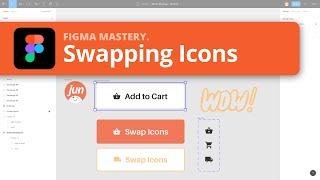 Figma Tips  - Swapping Button Icons using Variants [old]