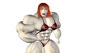 3d animation Female Bodybuilder - No.2