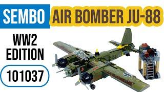 General Jim's / Sembo 101037 Air Bomber Ju- 88 Plane World War 2 Speed Build