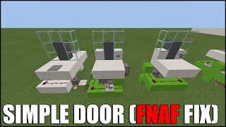 Simple Redstone Door in Minecraft Bedrock! (FNAF Door Quick Fix)