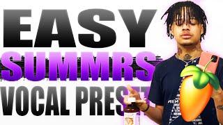 HOW TO SOUND LIKE SUMMRS IN 3 MINS (VOCAL PRESET) FL STUDIO