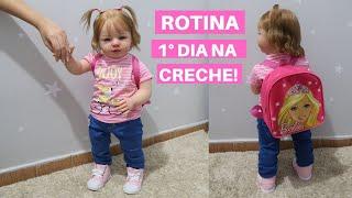 ROTINA DO PRIMEIRO DIA DA EVA NA CRECHE! 