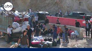 Thousands killed and displaced across Lebanon fleeing Israeli military campaign