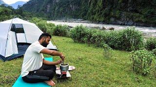 Camping near the river • Riverside camping in Uttarakhand • camping in India