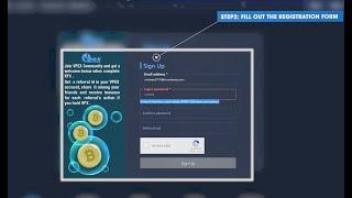 Create VPEX account and get referal link