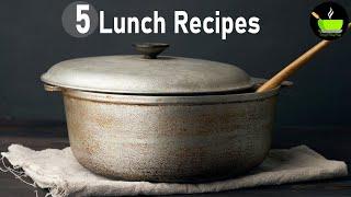 5 Lunch Recipes Indian | Monday - Friday Lunch Recipes | Simple & Tasty Lunch Recipes For Guest