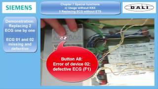 Siemens KNX-DALI GW chapter 7 c 5 Replacing ECG