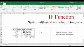 IF Function | MS. Excel | Tech Hub | Technology Tutorials