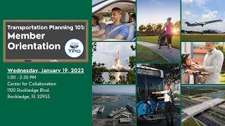 Transportation Planning 101: SCTPO Committee & Board Member Orientation - January 2022