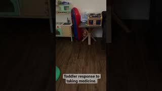 Stop hiding! It’s medicine time! #funnyshorts #shorts  #toddlerlife