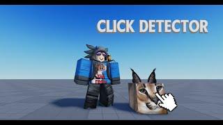 click detector / клик детектор в роблокс студио / roblox