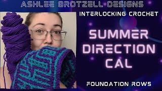 Summer Direction CAL - Interlocking Crochet: Foundation Rows