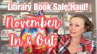 I was doing so good... then I went to the library book sale (Nov In & Out- book haul and unhaul!)