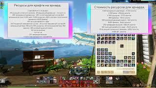 Archeage.  Сколько стоит крафт эфенского оружия.