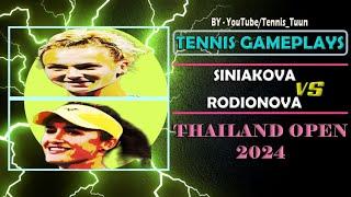 Katerina Siniakova vs Arina Rodionova Rd. 1 Full Highlights | WTA Thailand ( Hua Hin ) Open 2024