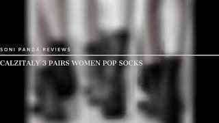 CalzItaly 3 Pairs Women Pop Socks