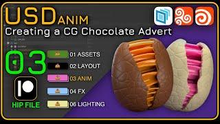 Houdini 20.5 | USD ANIM 03 - Creating a Chocolate Ad